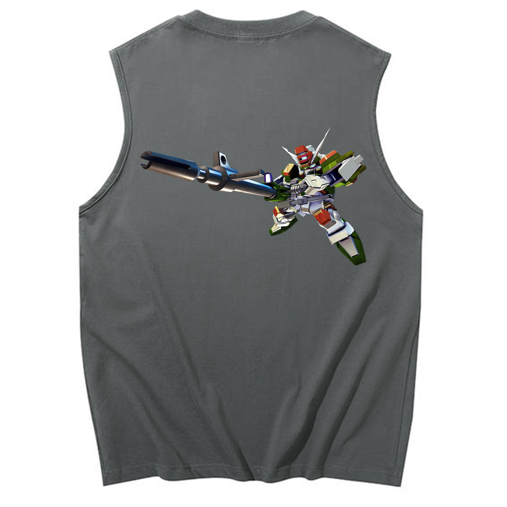 （画像用） 機動戦士ガンダム Mobile Suit Gundam コットン100％タンクトップ（背面プリント）